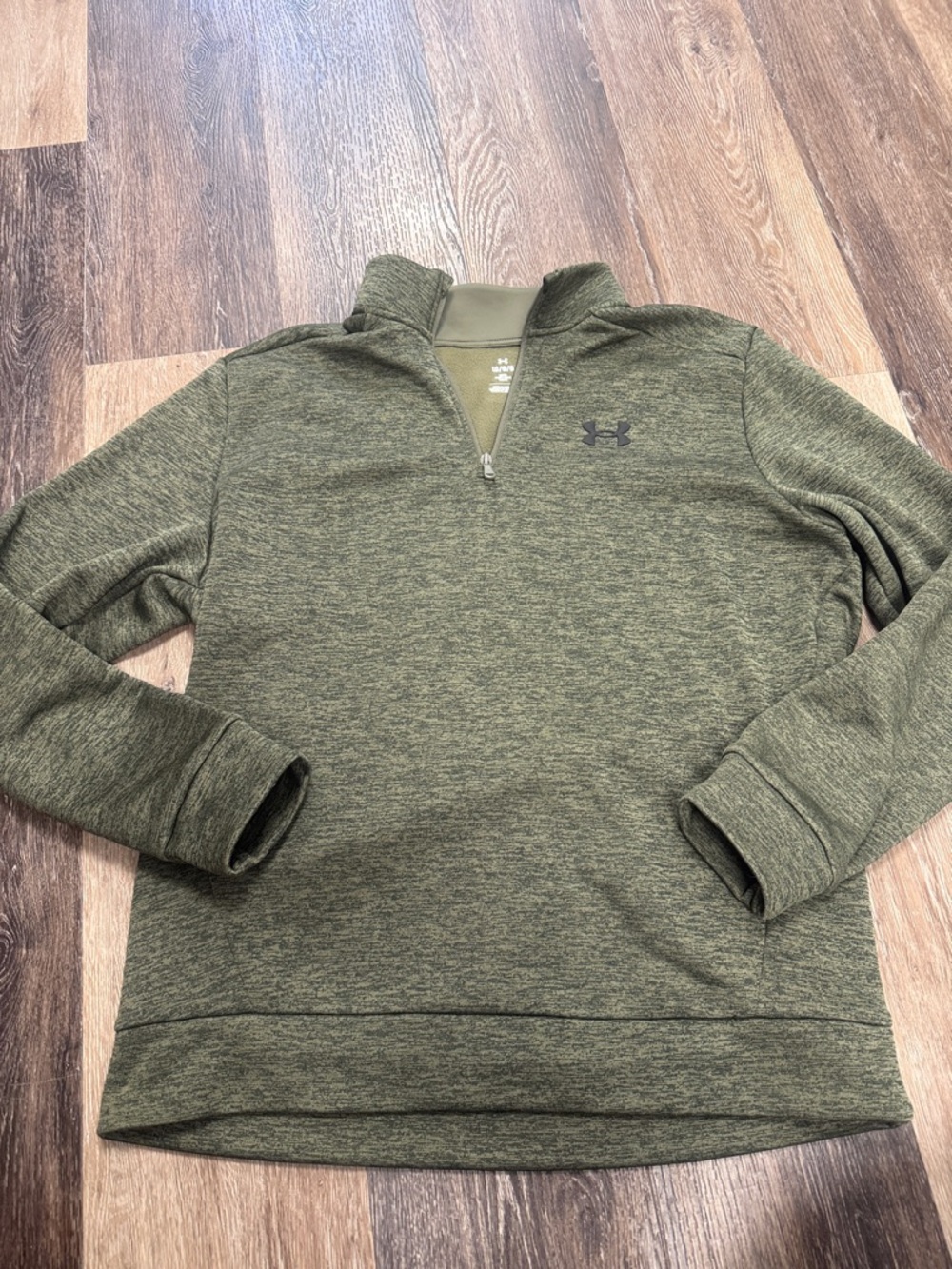 Under Armour Heather Olive Quarter-Zip Pullover